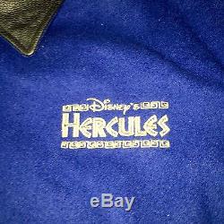 RARE 1997 Hercules Animated Cast Crew Leather Movie Prop Jacket Film Disney XL