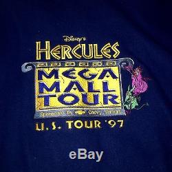 RARE 1997 Hercules Animated Cast Crew Leather Movie Prop Jacket Film Disney XL