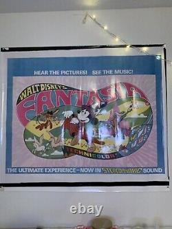 RARE Disney Fantasia Movie Poster Vintage Original 1970's style