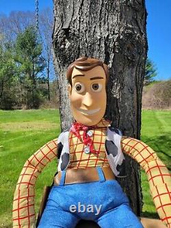 RARE Huge Disney Woody Lifesize stuffed Doll 4FT Toy Story 2 Jumbo plush 48in