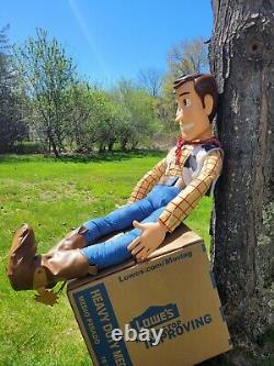 RARE Huge Disney Woody Lifesize stuffed Doll 4FT Toy Story 2 Jumbo plush 48in