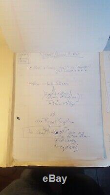 RARE Huge Lot Disney LION KING II Hand Written Production Notes Scripts and More