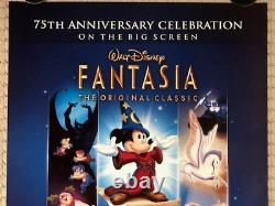 RARE Orig Disney FANTASIA 2015 Re-issue (75th) DS Mint Theatrical Poster