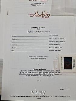 RARE Promo Disney Aladdin 1992 TV Series Press Kit