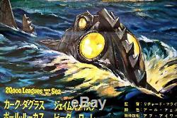RARE Walt Disney 20,000 LEAGUES UNDER THE SEA 1967 Japanese ORG-ART Movie Poster