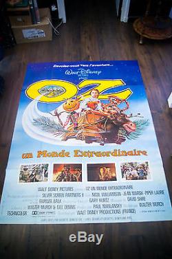RETURN TO OZ Walt Disney 4x6 ft Vintage French Grande Movie Poster 1985