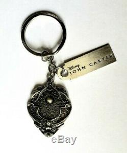 Rare 2011 John Carter Movie Promo Metal Medallion Keychain Disney 2012 Of Mars