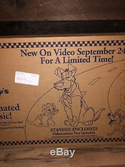 Rare Disney Standee Oliver and Company Vintage Nos
