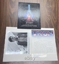 Rare Promo Packet For Tron 1982 Pictures, Display Photo, Disney Publicity Letter