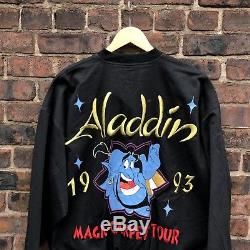 Rare Vintage Disney Aladdin Magical Carpet Tour 1993 Jacket M New Robin Williams