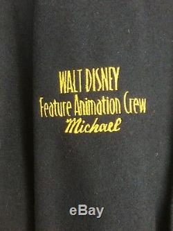 Rare Vintage Disney Fantasia 2000 Letterman Jacket Adult S Animation Crew Promo