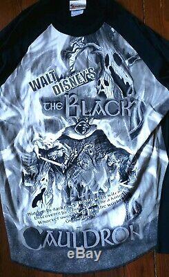 Rare Vintage The Black Cauldron Movie Promo Shirt Walt Disney World Horned King