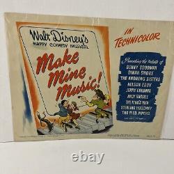 Rare Walt Disney 1946 Make Mine Music Lobby Card Set Of 8