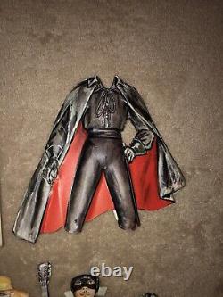 Rare Zorro 1956-59 Plastic Cutout Paper Doll Walt Disney Studios Guy Williams