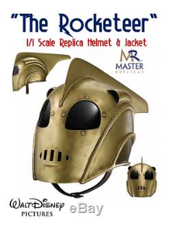 Replica Helmet And Leather Jacket From The 1991 Disney Moviethe Rocketeer