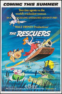 Rescuers Original Disney Us Advance One Sheet Poster