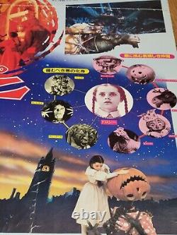 Return To Oz Japsnese Movie poster original Fairuza Balk Walt Disney 1985 rare