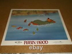 Robin Hood(1973)disney Animated Film Original Set Of 8 Diff 11by14 Lobby Cards