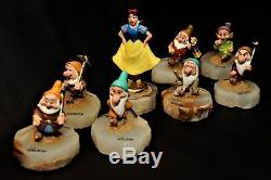 Ron Lee Snow White & The Seven Dwarfs 8 Piece's Disney Signed Limited RARE 1999