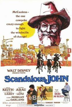 SCANDALOUS JOHN / Bill Walsh 1970 Screenplay, ranch owner Walt Disney Production