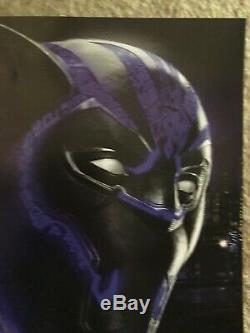 SDCC Comic Con Black Panther Signed Promo Poster Disney Marvel Autographed Cast