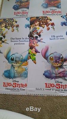SET OF 11 2002 DISNEY LILO & STITCH 3D Lenticular movie theatre poster 27x40 ND