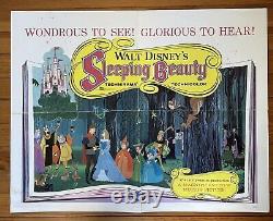 SLEEPING BEAUTY Half Sheet Movie Poster Walt Disney ORIGINAL & VERY RARE