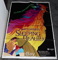SLEEPING BEAUTY original DISNEY one sheet 27x41 movie poster