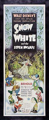SNOW WHITE AND THE 7 SEVEN DWARFS CineMasterpieces MOVIE POSTER DISNEY 1937