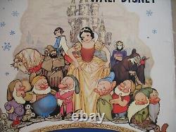 SNOW WHITE AND THE SEVEN DWARFS 1937, Original RR Belgian Linen Poster, Disney