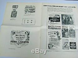 SONG OF THE SOUTH 1946 ORIGINAL Exhibitor's Campaign Book Walt Disney