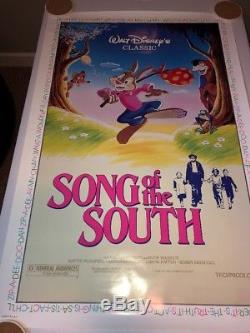 SONG OF THE SOUTH Original Movie Poster 27X41 SS/Rolled R1986 DISNEY