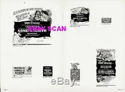 SONG OF THE SOUTH pressbook, WALT DISNEY, Bobby Driscoll, Ruth Warrick +POSTER