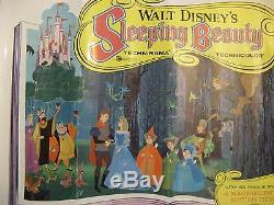 Sleeping Beauty 1959 Rare Disney Animation 22 X 28 Orig. Movie Poster