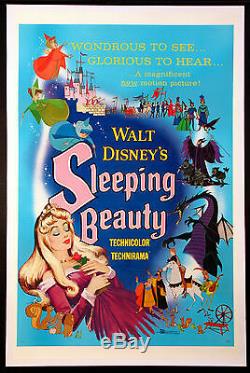 Sleeping Beauty Disney Animation 1959 Style A 1-sheet Fine Linenbacked