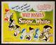 Snow White And The Seven Dwarfs Disney Animation R-1943 Half-sheet