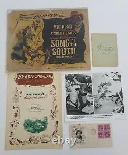 Song Of The South Walt Disney Movie 1956 Lobby Card Ray Gilbert Autograph COA
