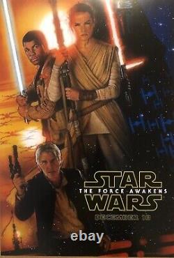 Star Wars Force Awakens Episode VII Disney D23 Expo Original Movie Poster 2015