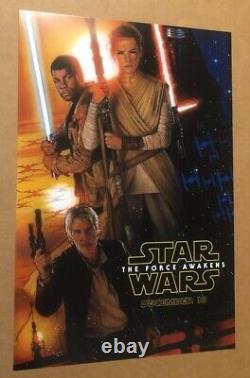Star Wars Force Awakens Episode VII Disney D23 Expo Original Movie Poster 2015