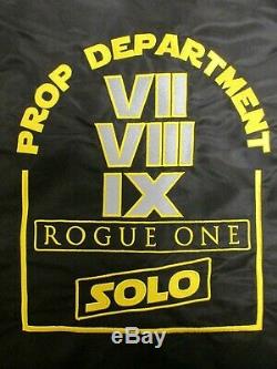 Star Wars IX Rise Of Skywalker New Disney Prop Film Crew Movie Promo XL Jacket