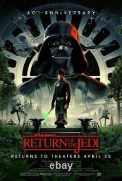 Star Wars Return Of The Jedi 40th Anniversary Original Disney Poster 27x40-NEW