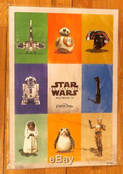 Star Wars The Last Jedi El Capitan Movie Marathon Premiere Poster LE 1500 Disney