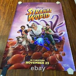 Strange World 2022 Disney Bus Shelter Bus Stop D/S Original Movie Poster 48x70in