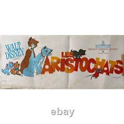THE ARISTOCATS Movie Poster 12x28 in. 1970 Walt Disney, Phil Harris