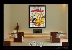 THE ARISTOCATS Walt Disney 4x6 ft French Grande Movie Poster Original 1970