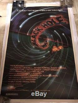 THE BLACK HOLE US Movie Poster 40x60 (RARE) 1979 Disney art by ROBERT FORSTER