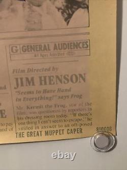 THE GREAT MUPPET CAPER Original One Sheet Movie Poster 1981 WALT DISNEY