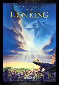 THE LION KING CineMasterpieces ORIGINAL MOVIE POSTER DS NM-M 1994 DISNEY