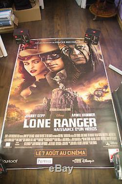 THE LONE RANGER Walt Disney 4x6 ft Bus Shelter Original Movie Poster 2013