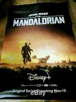 THE MANDALORIAN Disney + Series LucasFilm BUS SHELTER POSTER 4'x6